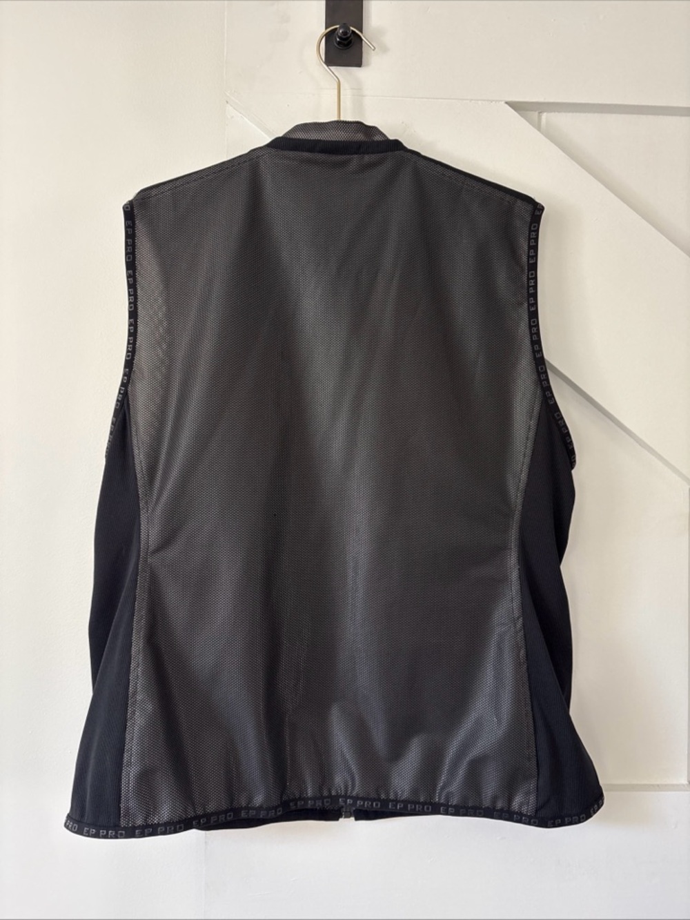 EP Pro Golf Vest Size XL Full Zip Mock Neck Sports Zip Pockets Black Active - Picture 2 of 16